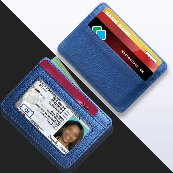 Slim Card Holder Wallet – ID, Credit Card & Coin Pouch - Image 2