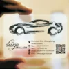Custom Transparent PVC Business Cards – Waterproof, Round Corners, White Ink - Image 3