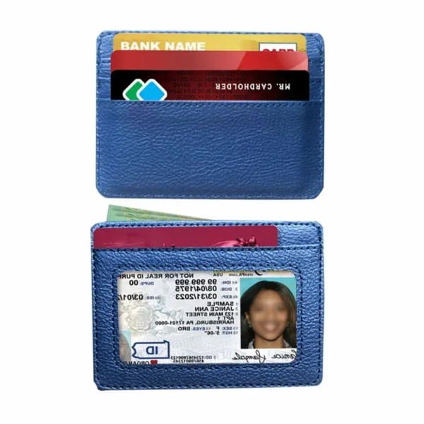 Slim Card Holder Wallet – ID, Credit Card & Coin Pouch