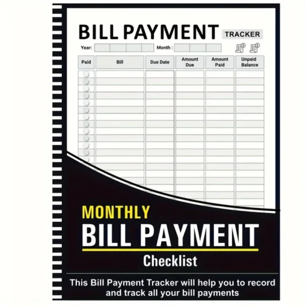 Monthly Bill Payment Tracker – Spiral-Bound Expense Record Notebook - Image 4