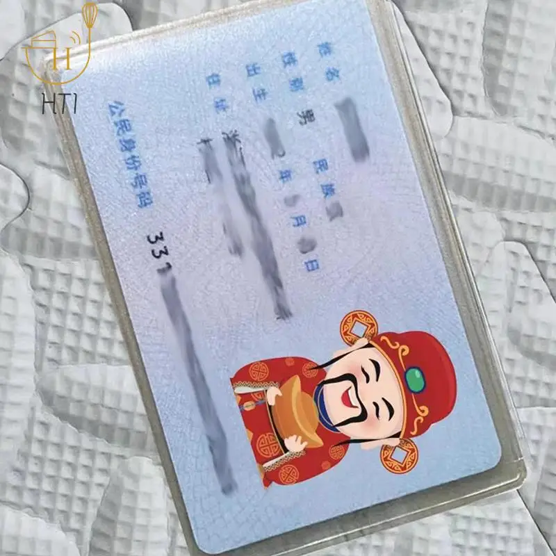 Spoof Transparent Card Holder Bus Business Card Case Bank Credit ID Card Holder Cover Identification Card Container Holder - Image 4