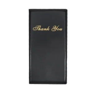 Guest Check Holder Restaurant Bill Presenter Folder Card Slot Durable Leather Menu Ticket Organizer Server Waiter Book Accessory