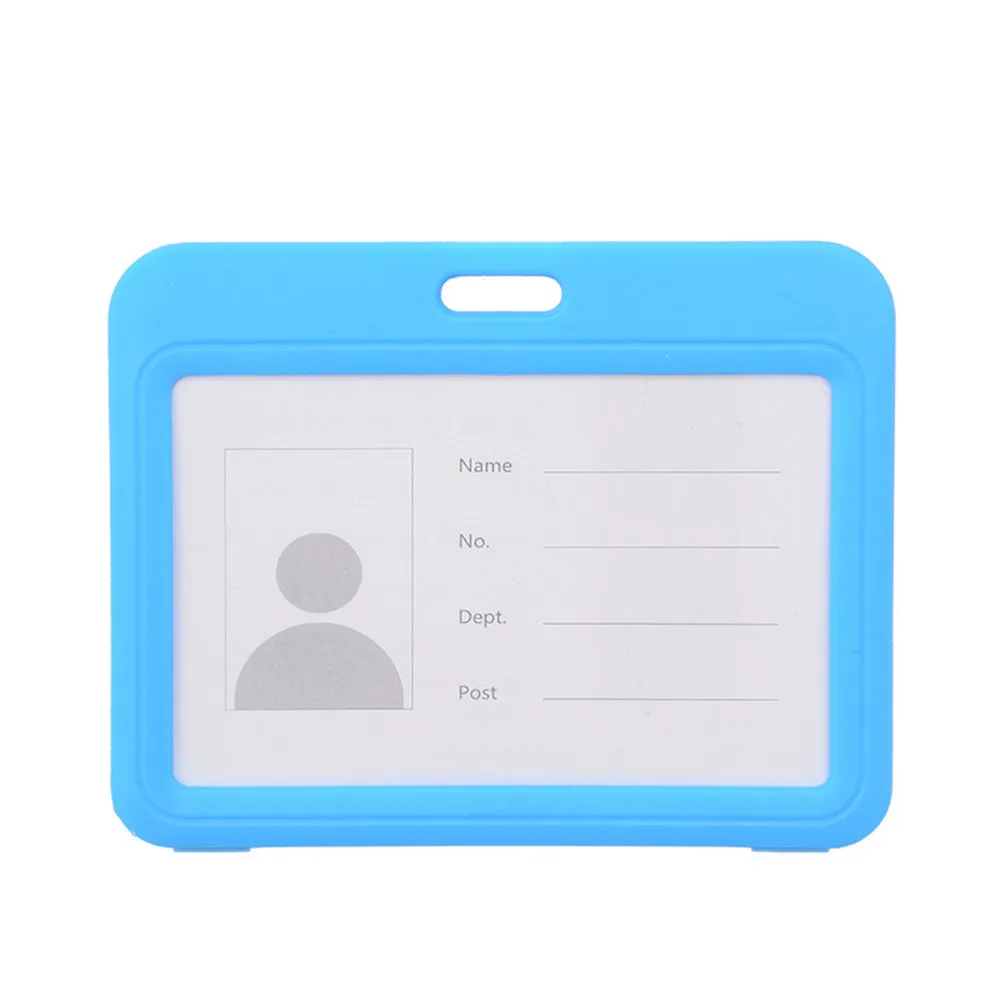Student School Card Case Lightweight Plastic Badge Holder Business Card Holder Portable Work Identity Card Case For Students - Image 2