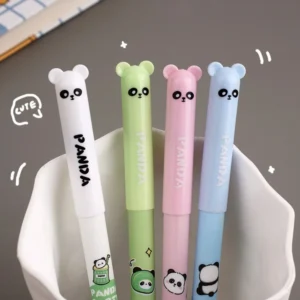 4pcs/set Animal Shaped Erasable Gel Pen, 0.5mm Blue Erasable Ball Point Pen, Suitable for Back To School Season