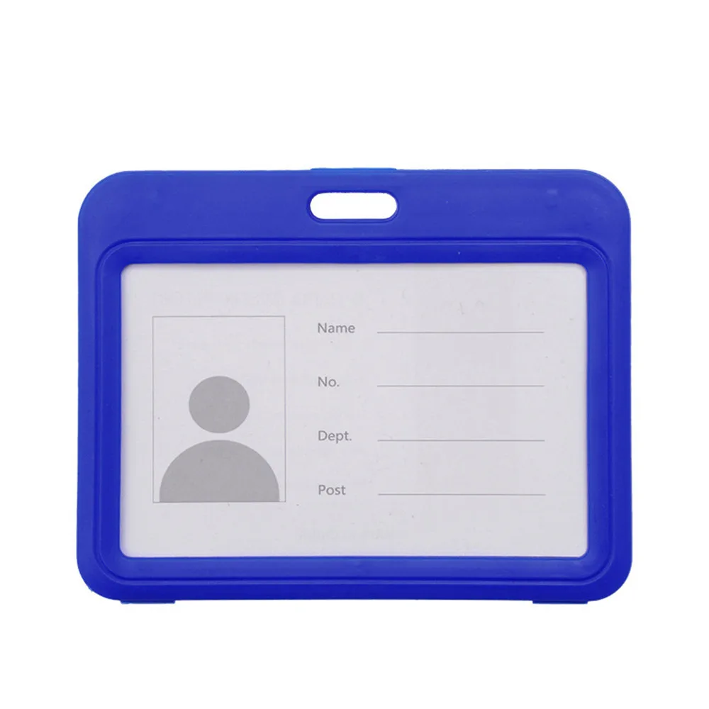 Student School Card Case Lightweight Plastic Badge Holder Business Card Holder Portable Work Identity Card Case For Students - Image 5