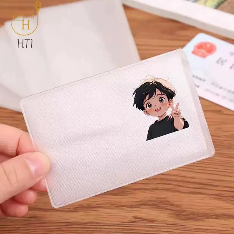 Spoof Transparent Card Holder Bus Business Card Case Bank Credit ID Card Holder Cover Identification Card Container Holder - Image 5