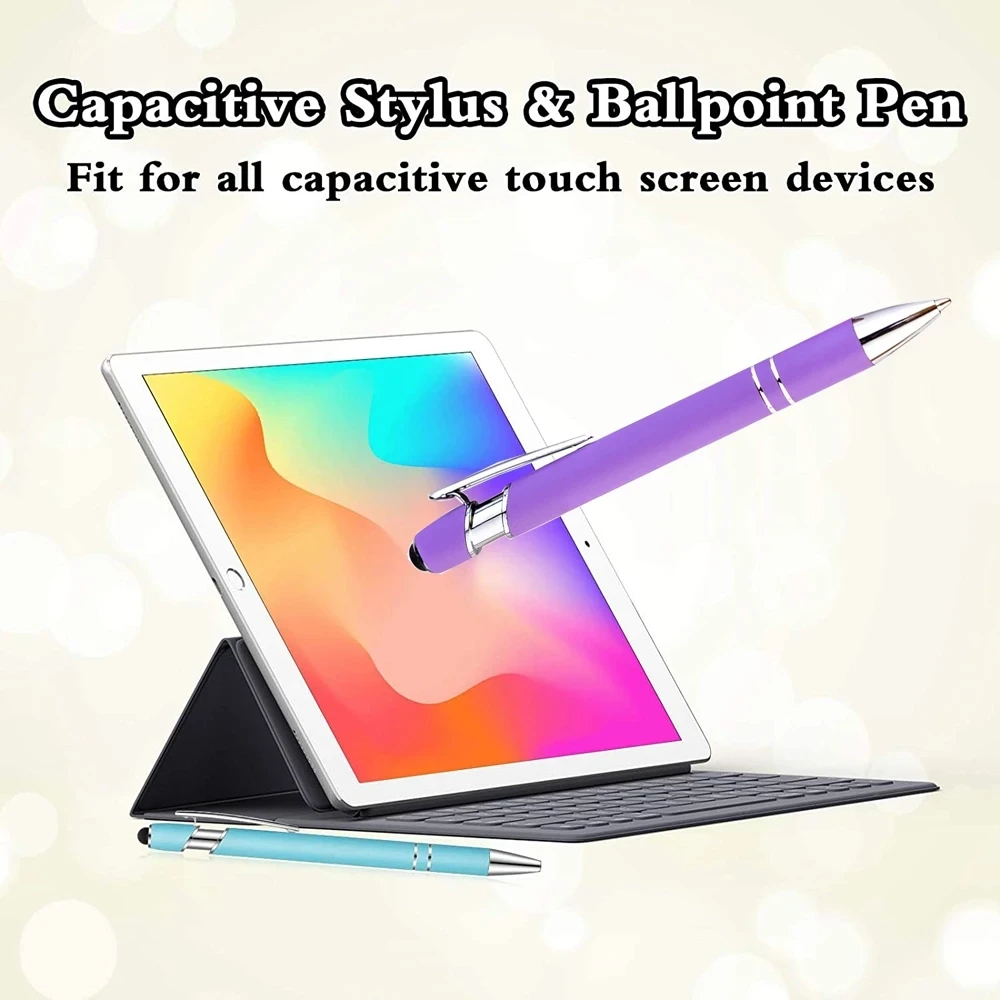 Metal Business Ballpoint 2 In 1 With Universal Touch Screen Stylus Pen School Office Supplies Free Customized Logo - Image 5