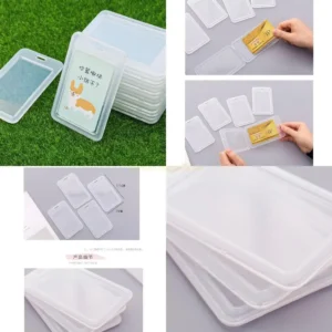 X90D Transparent Card Cover Women Men Student Bus Cards Holder for Case Business Credit Cards Sleeve Protect