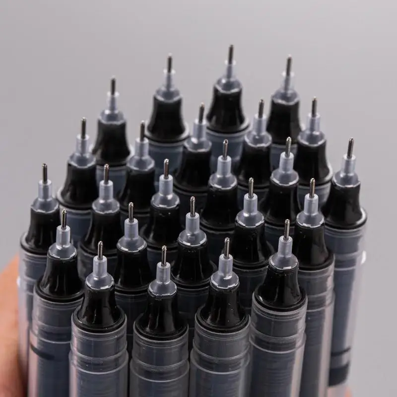 10pcs 0.5mm Needle Tip Gel Pens – Smooth Liquid Ink Writing Set - Image 3